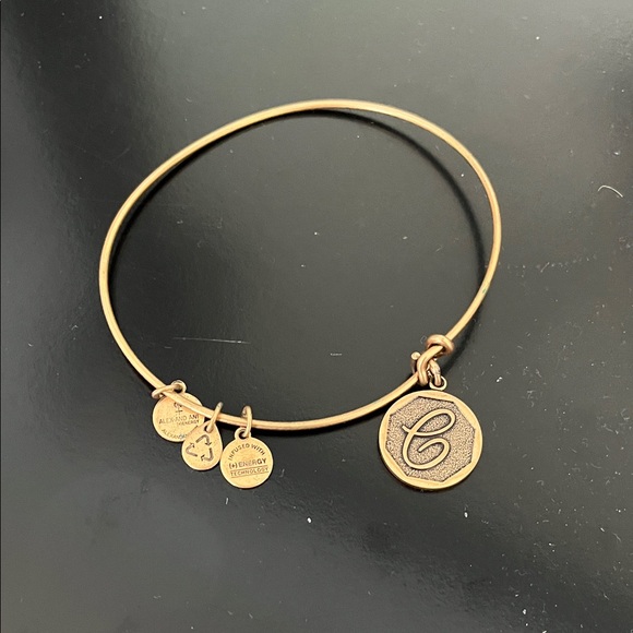 Alex and Ani Jewelry - Alex and Ani Gold Initial Charm Bracelet